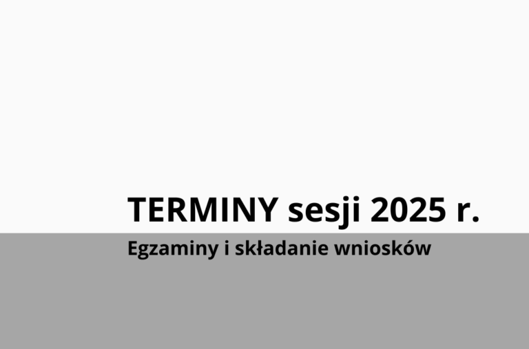Terminy składania wniosków i egzaminów zawodowych